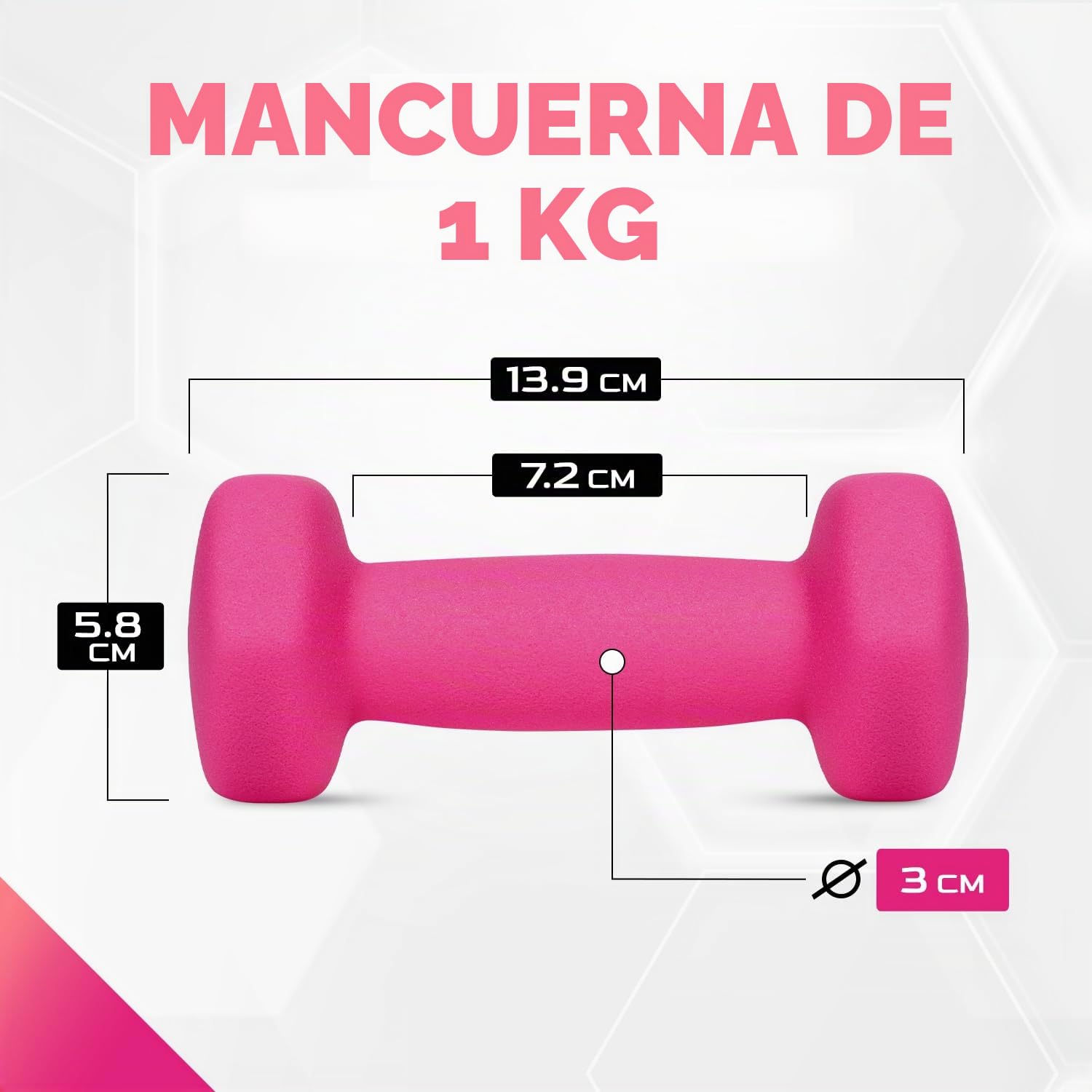 Yes4All Juego de mancuernas hexagonales de neopreno