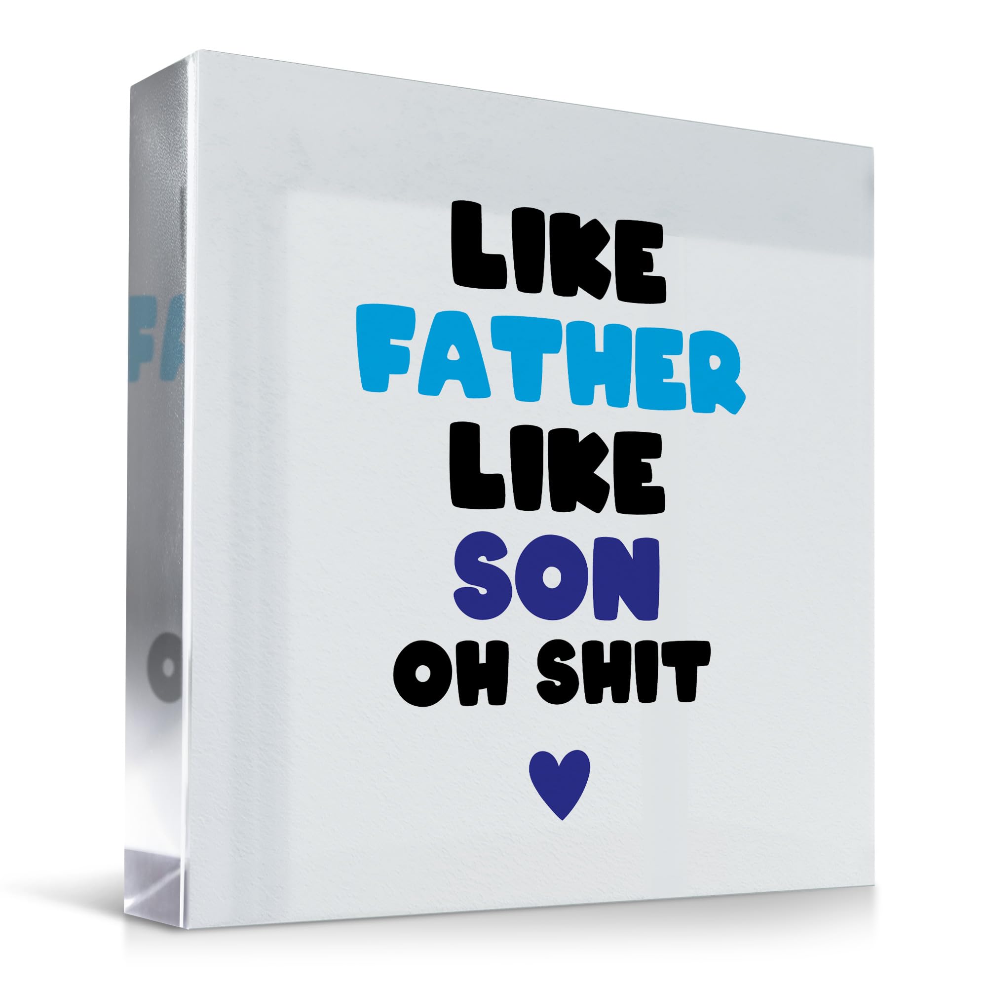Red Ocean FUNNY Gift For Son Dad Like Father Like Son Plaque Joke Gift For Dad Daddy Fathers Day Present Gifts Dad Birthday Gift Humour Gift For Dad Gift For Son Birthday Gift Keepsake