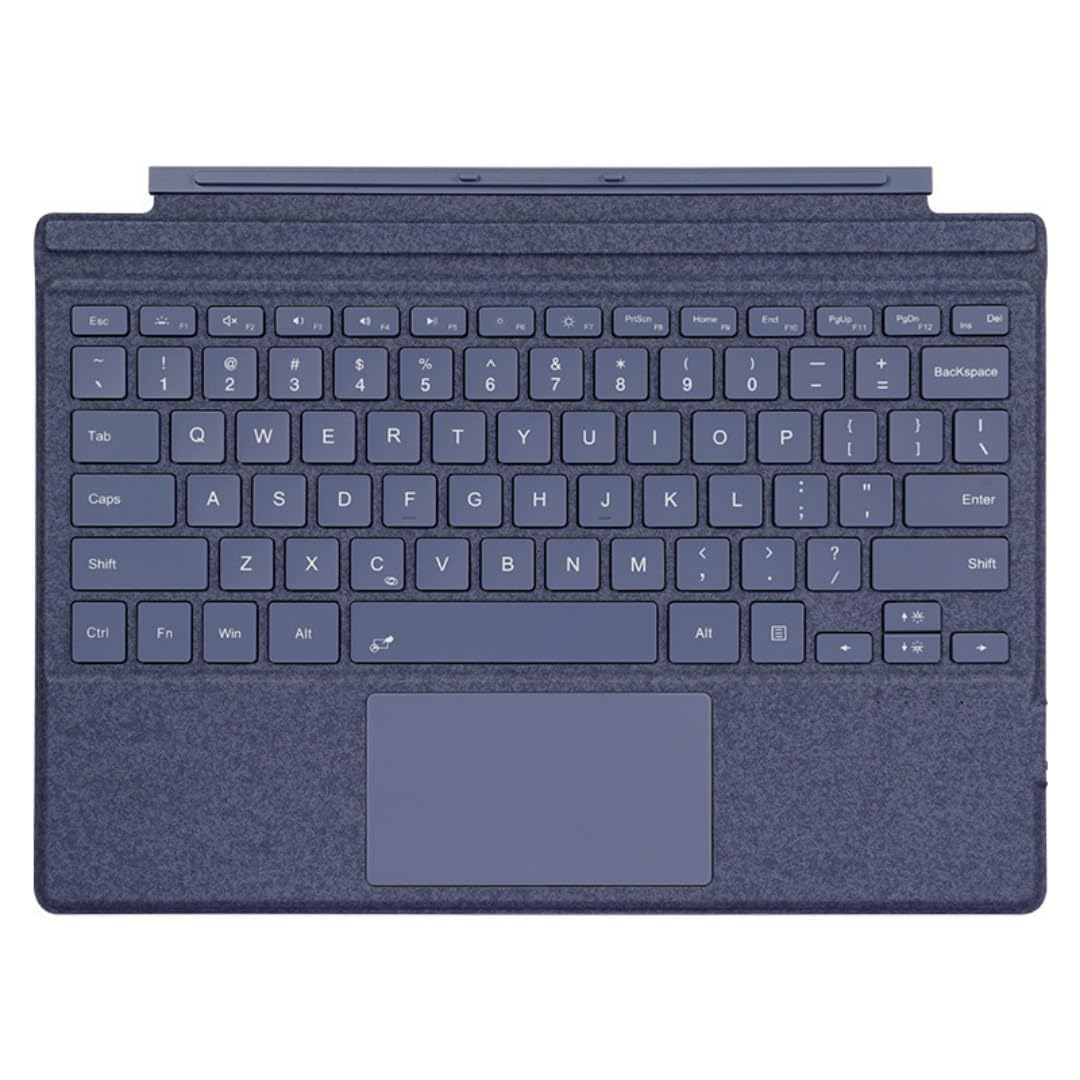NUWONAYA Keyboard for Surface Go 4/Go 3 /Go 2/Go, Portable Type Cover for Surface Go, 7-Color Backlit, Ultra-Slim Wireless Keyboard with Multi-Touch