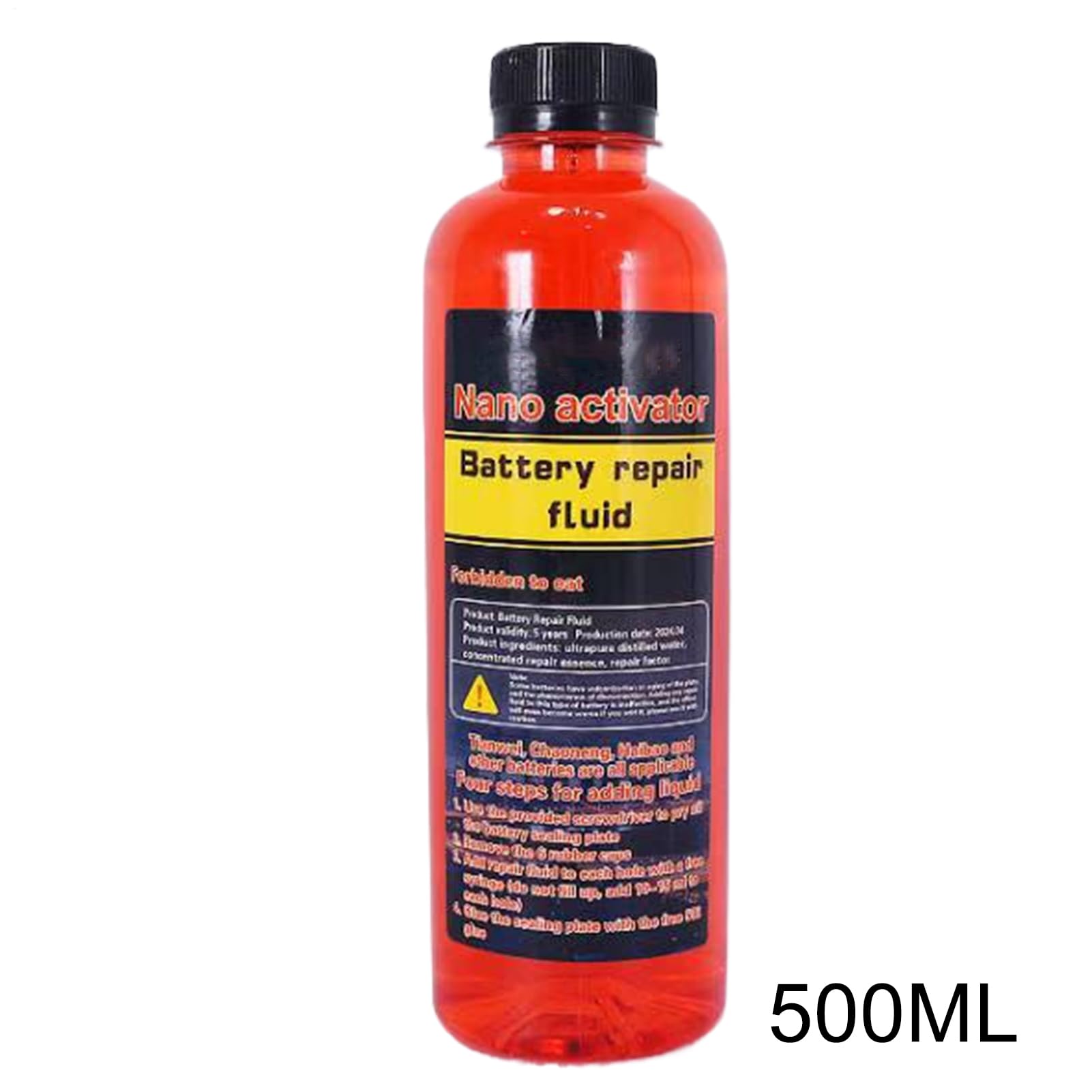 Additivo per riparazione della batteria – 500 ml | Reviver per batteria auto per veicoli automobilistici con facile utilizzo, per meccanici, garage, manutenzione di interni e esterni, soluzione per la