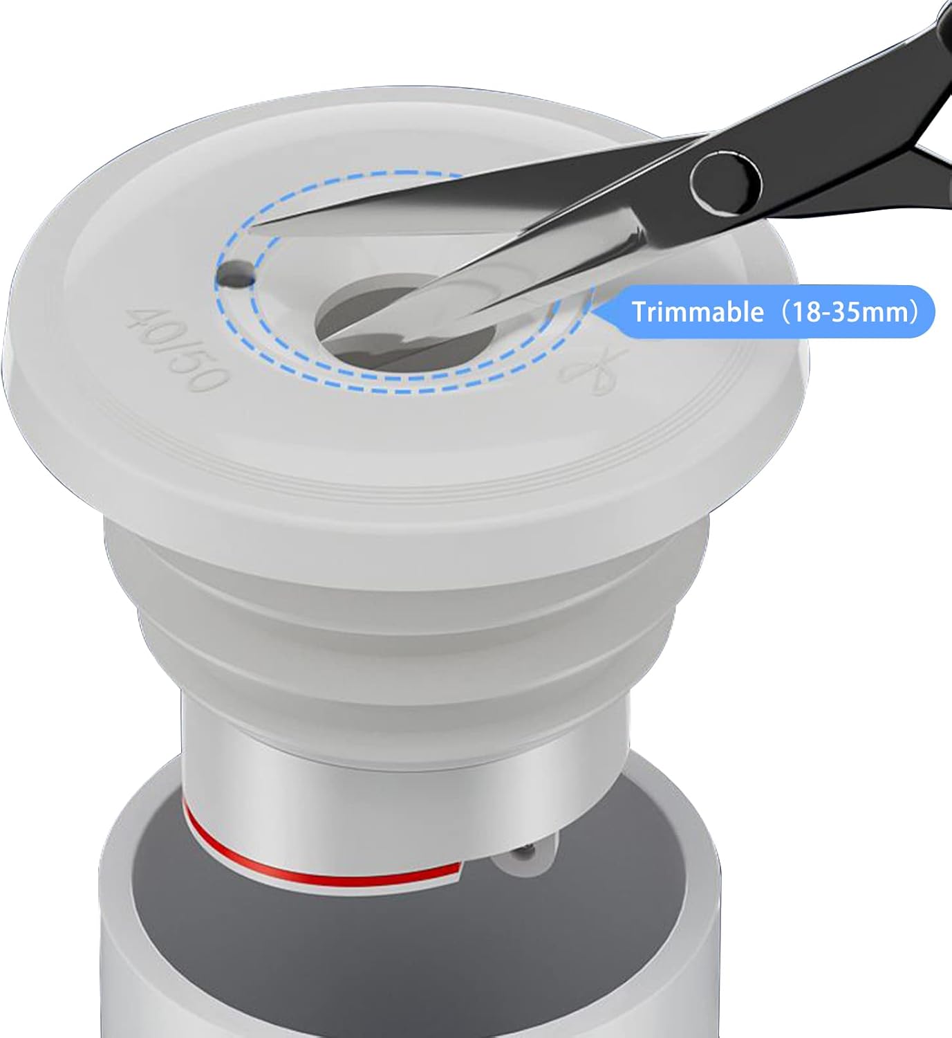 Drain Pipe Sealing Ringsss,Drainer for Kitchen Sink,Kitchen Mop Pool Drain Hose Seal,Washing Machine Drain Hose Seal,Sink Rubber Drain Guard,Hose Backflow Preventer,Sink Stopper Bathroom Drain