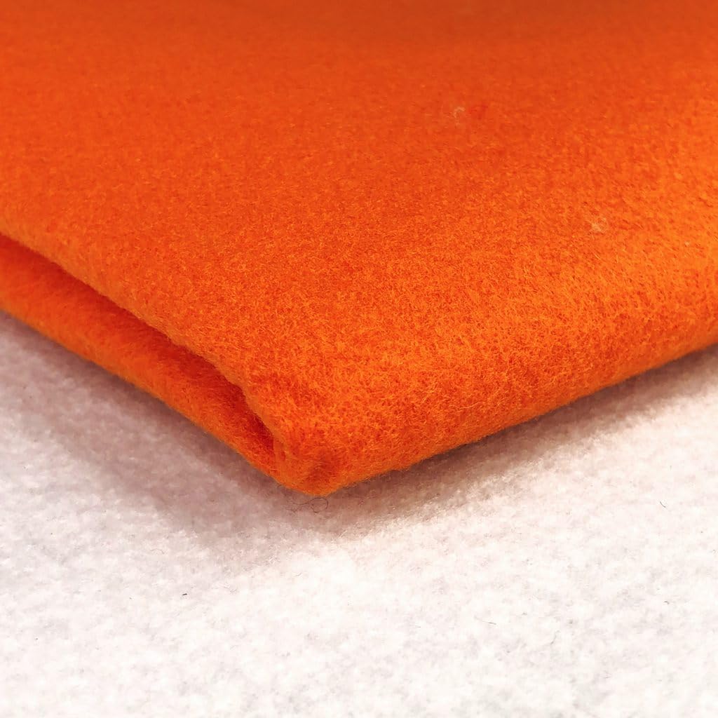 Craft Queen LTD Felt Fabric 60 Inch Wide – Soft Craft Felt Sheets & Rolls, Large Material for Sewing, Patchwork, Christmas, DIY, Art & Craft Projects (Jaffa,10 Metre)