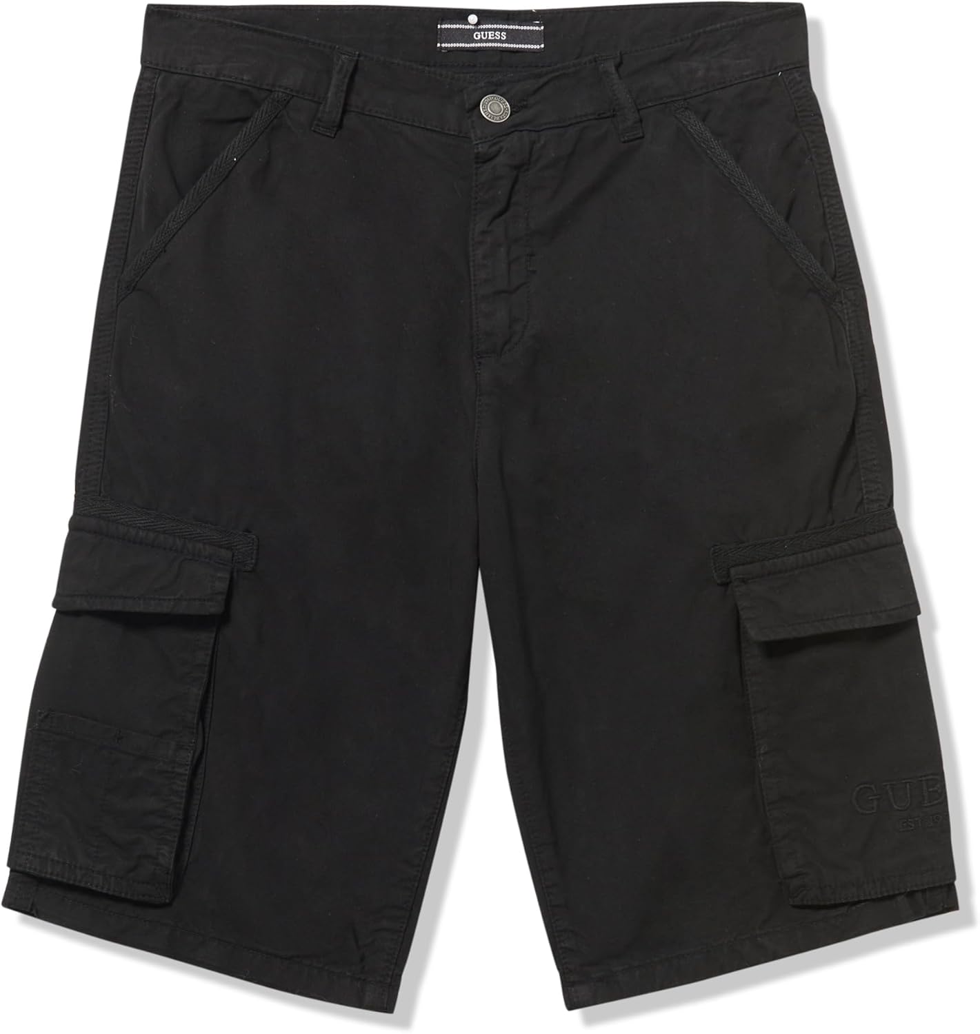 GUESS Boys' Eco Garment Dye Twill Cargo Shorts