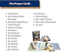 Vista 4 de Paquete de 54 Tarjetas Sagradas Variadas con Santos Católicos y Oraciones