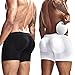 JOCKMAIL 2 Pair Mens Rear Enhancing Removable Butt Pads Foam Contour Hip Sponge Buttock Pads Enlarge Underwear (US, Alpha, One Size, Regular, Regular, 2PairWhite)