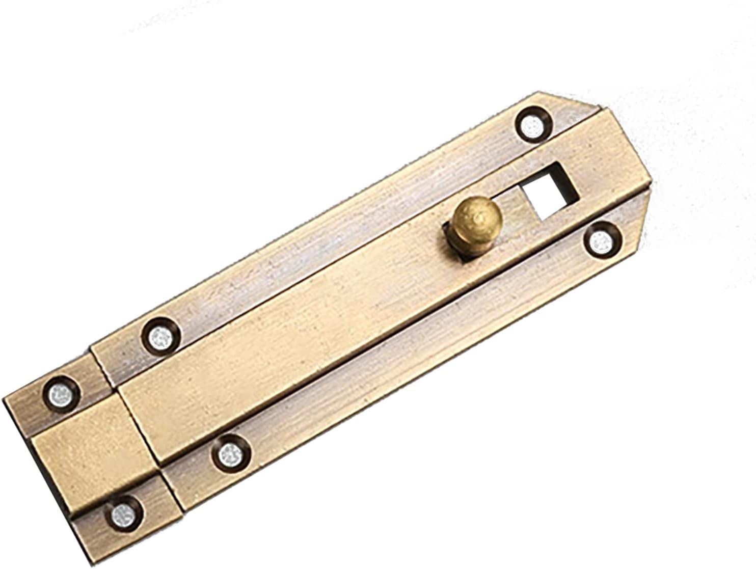 Door Latch， Brass Sliding Door Bolt Latch, Multicolor, Multiple Sizes(Antique Bronze,305 7.5cm)