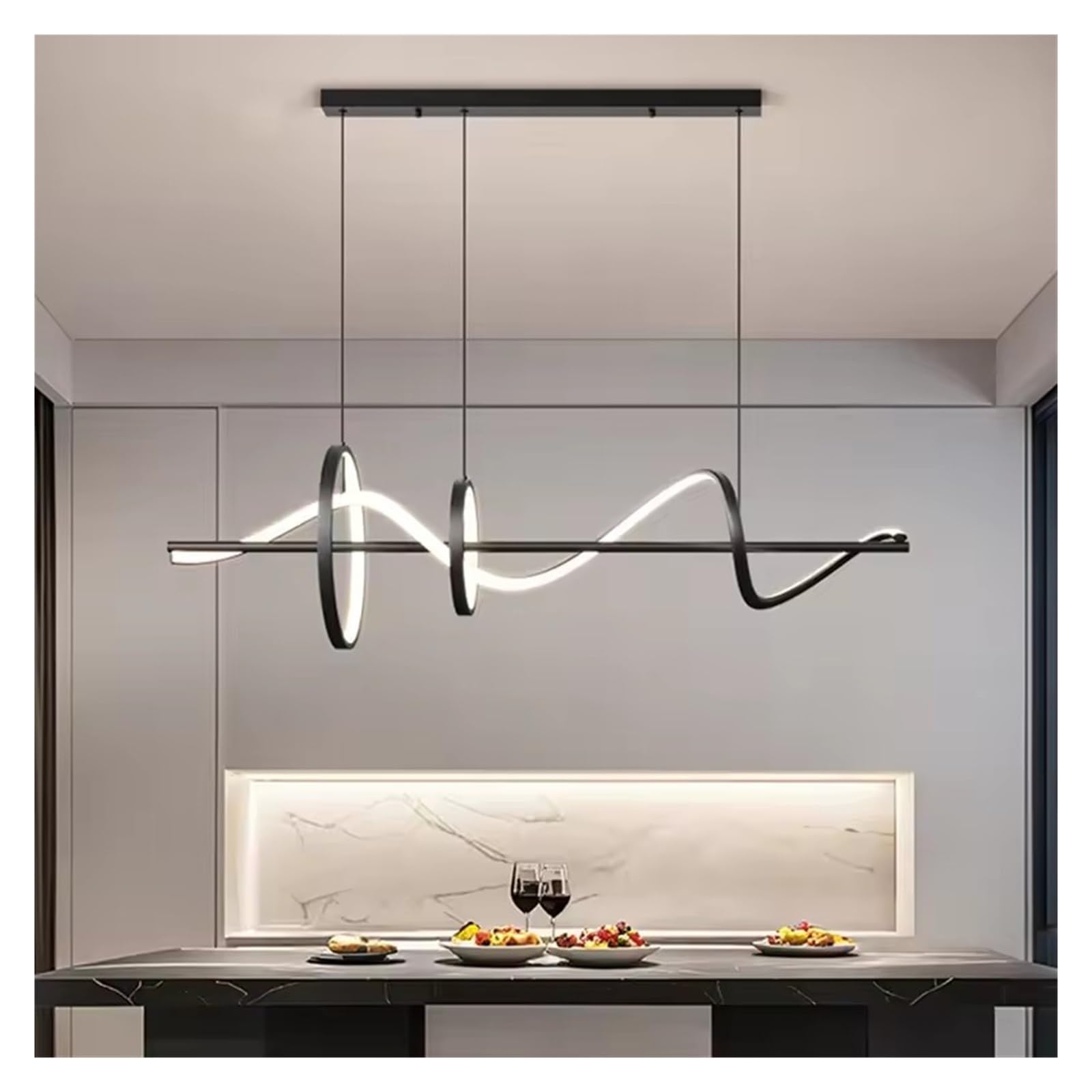 LYMSXAZOU Nordic Home Decor Dining Room Pendant Lamp Lights Indoor Lighting Ceiling Hanging Light Chandelier Lamps for Living