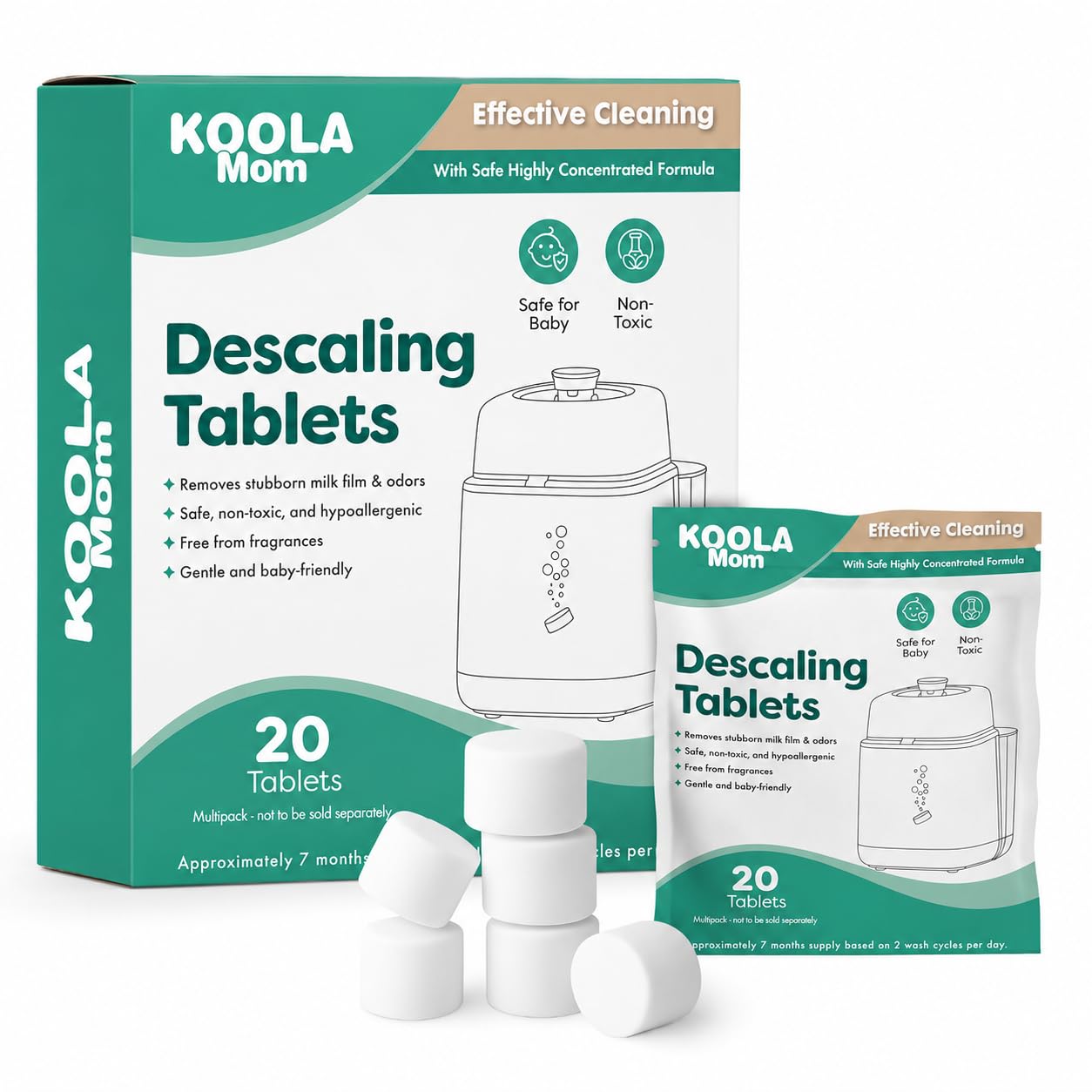 KoolerThings Descaling Tablets - bottle feeding | Mubboo