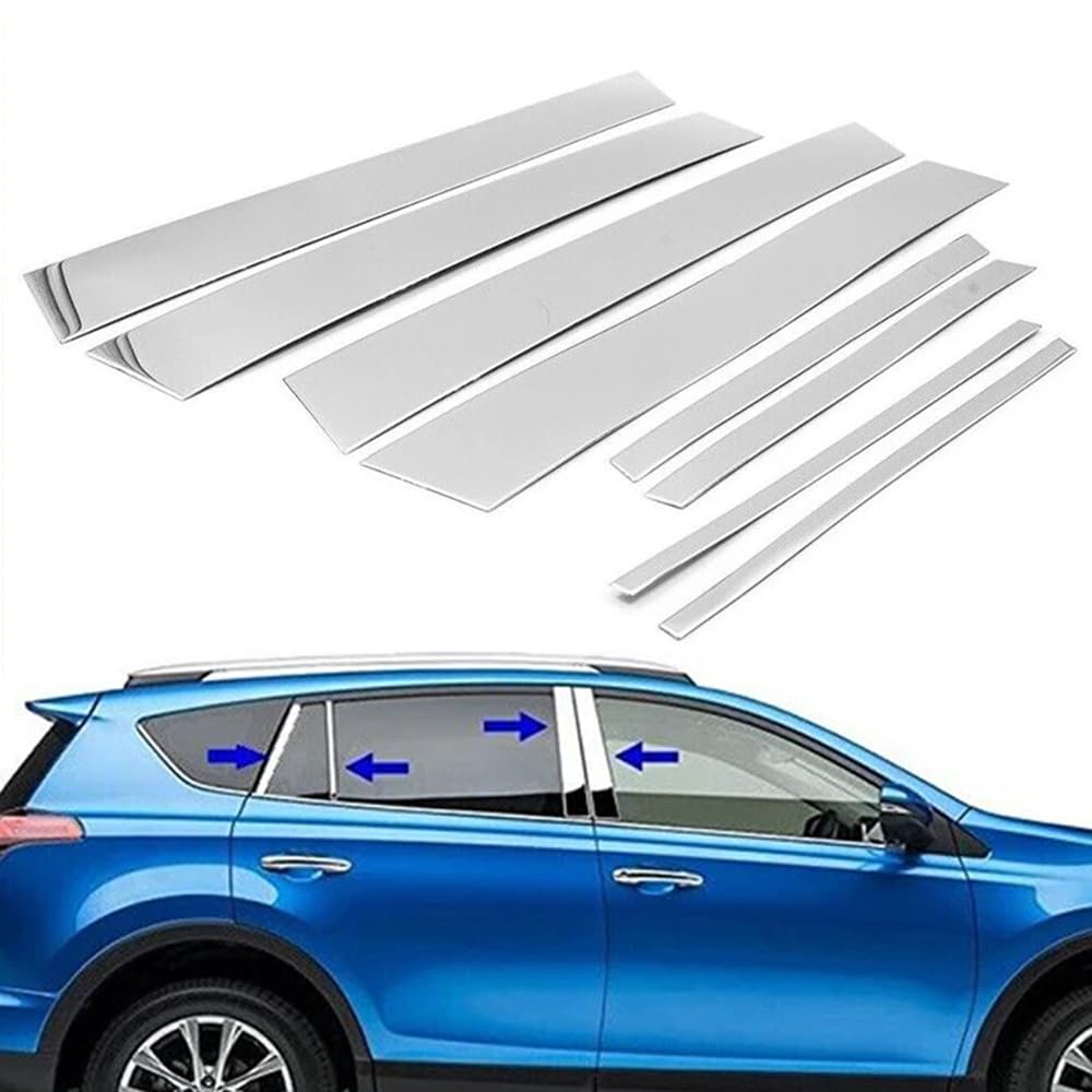 Pour Toyota RAV-4 Accessoires XA40 2014-2019 RAV 4 XA30 2006-2012 Visières De Fenêtre Latérale Garniture Extérieure Chrome évent Nuances Ventvisor