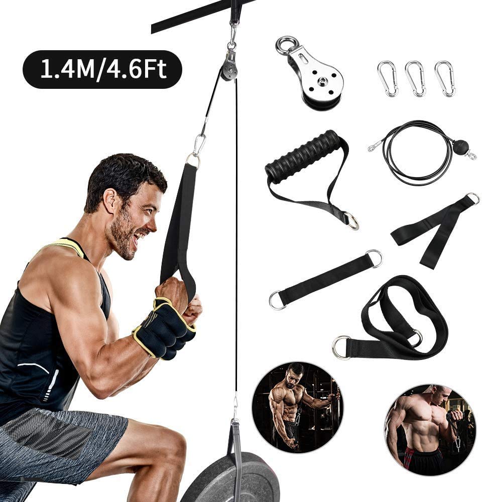 Buy Riiai 1.4M/4.6Ft Cable Pulley, Tricep Pulley System for Arm