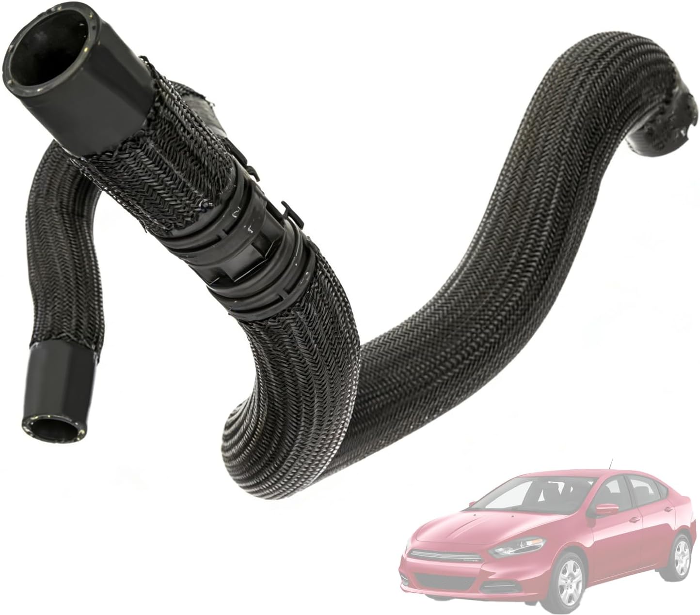 68092560AC Upper Radiator Coolant Hose Compatible with Dodge Dart 2013-2016 Replace 68092560AC Engine Cooling System Upper Hose