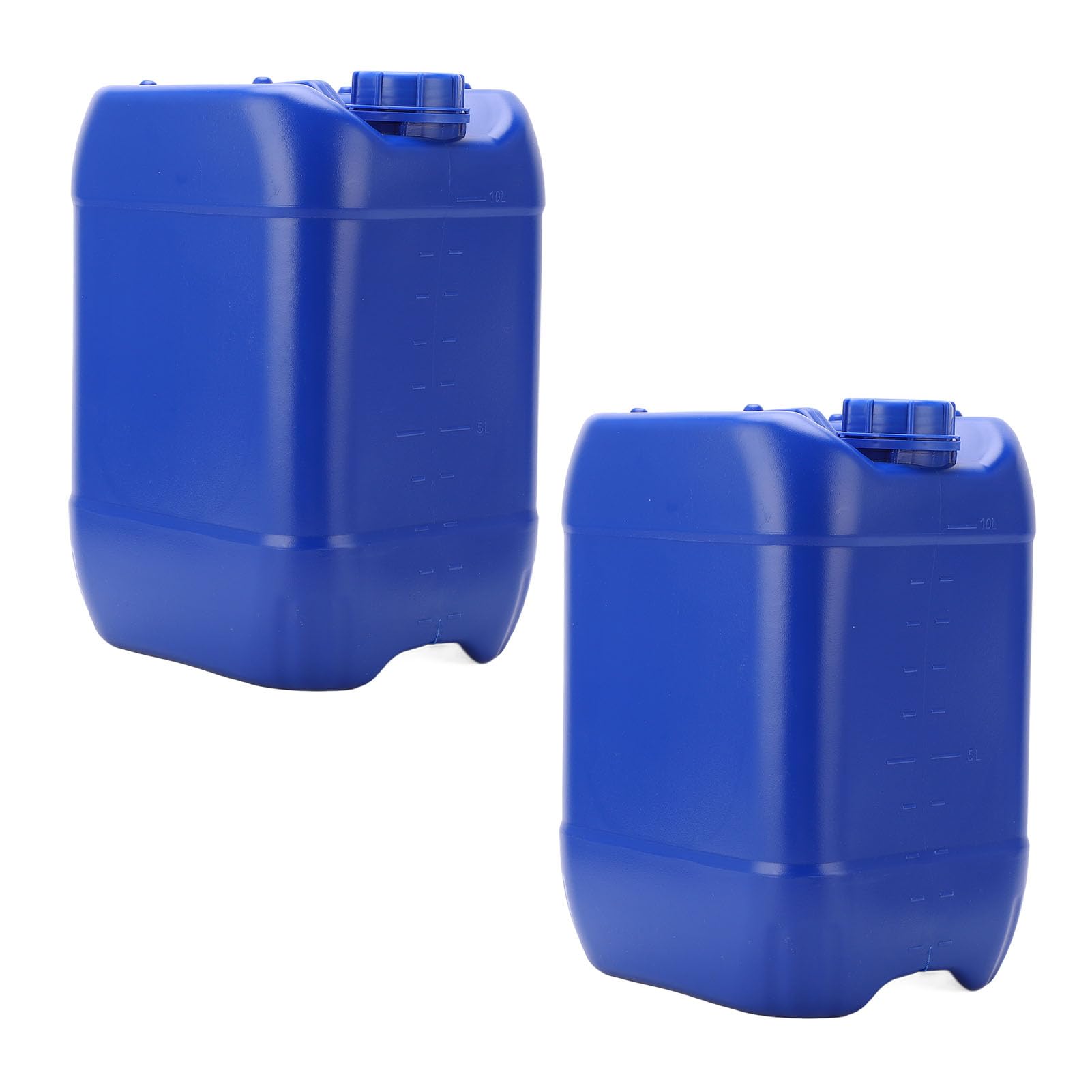 FTVOGUE Secchio per Rifiuti Liquidi Barile Impilabile in Plastica HDPE 2 Pezzi 10 Litri Contenitore di Stoccaggio Sigillante per Acque Reflue Chimiche di Laboratorio Additivi Agricoli Uso Industriale