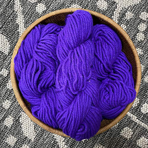 Briggs And Little 100% Wool Yarn - Super 4-Ply For Rug Hooking, Oxford Punch Needle, And Latch Hook (Violet) #TOP1