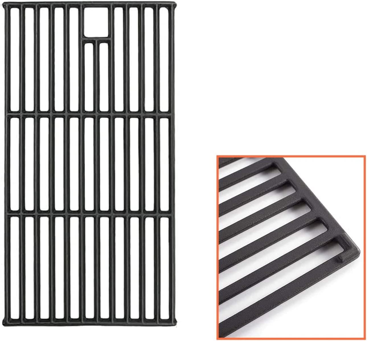 SafBbcue 19 1/4" Matt Enamel Cast Iron Grill Grates Grid for Brinkmann 810-8500-S 810-8501-S 810-8502-S Charmglow 720-0125 720-0234 JennAir 720-0062 720-0100 Nexgrill 720-0003 720-0047 Grills : Patio, Lawn & Garden