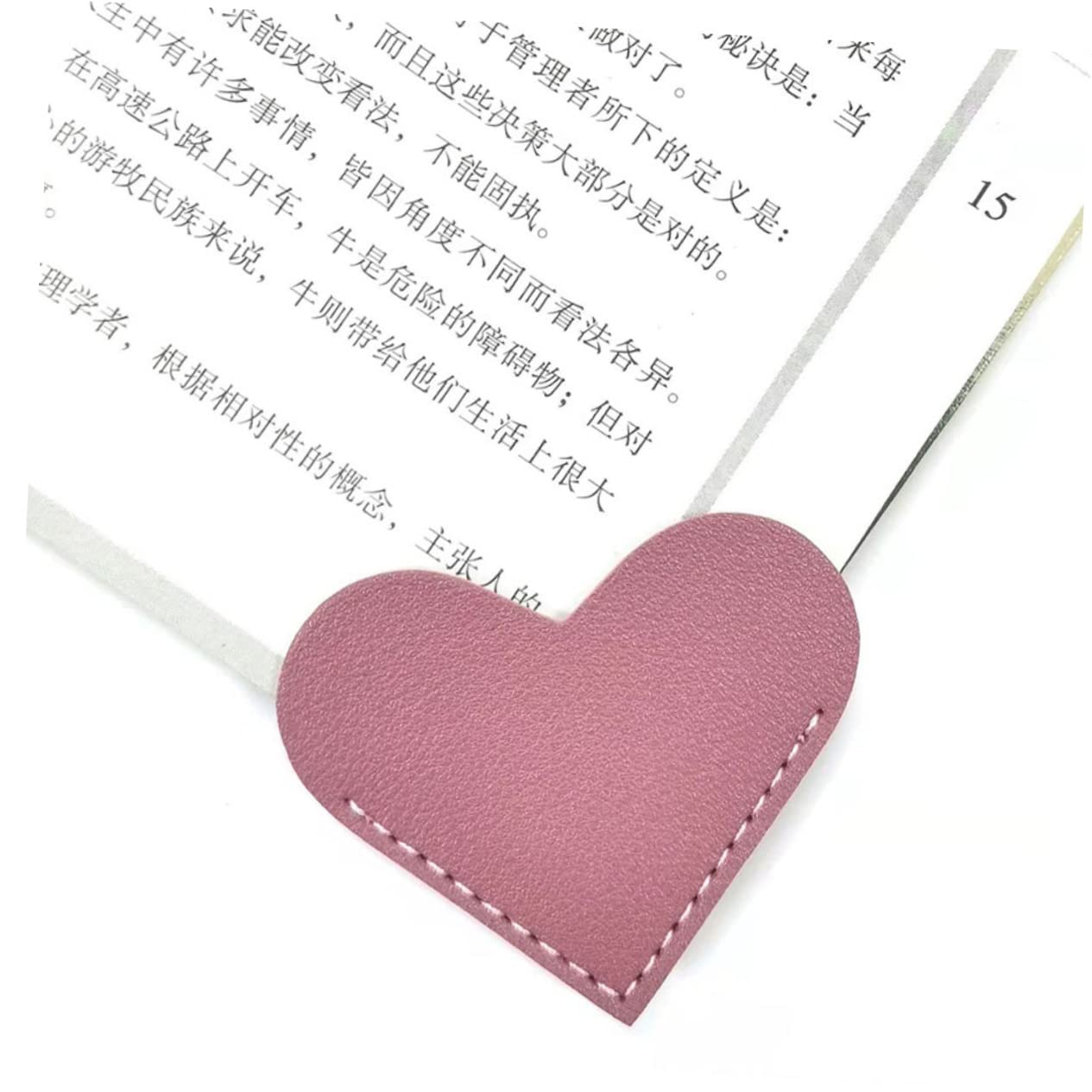 BESPORTBLE 8 Stuks Lederen Bladwijzer Decoratieve Paginahoeken Gepersonaliseerde Bladwijzers Bladwijzerclips Boekenleggers Hoek Bladwijzer Pagina Hoek Covers Leer Beschermende Hoes Vrouw Hart