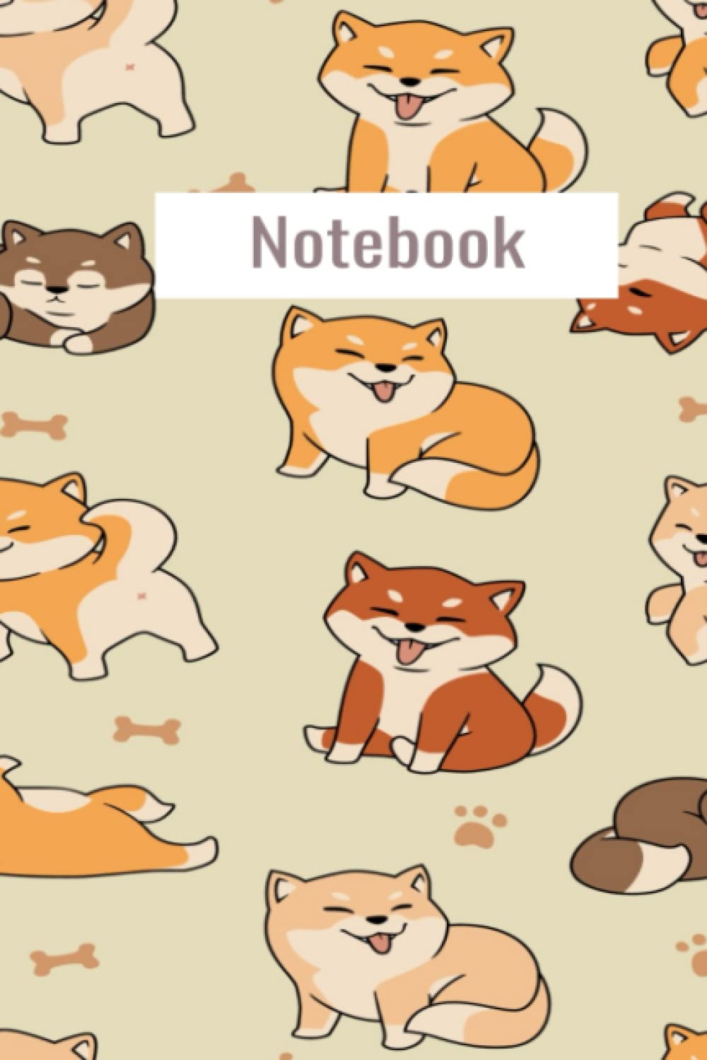 Shiba Inu Notebook: College Ruled