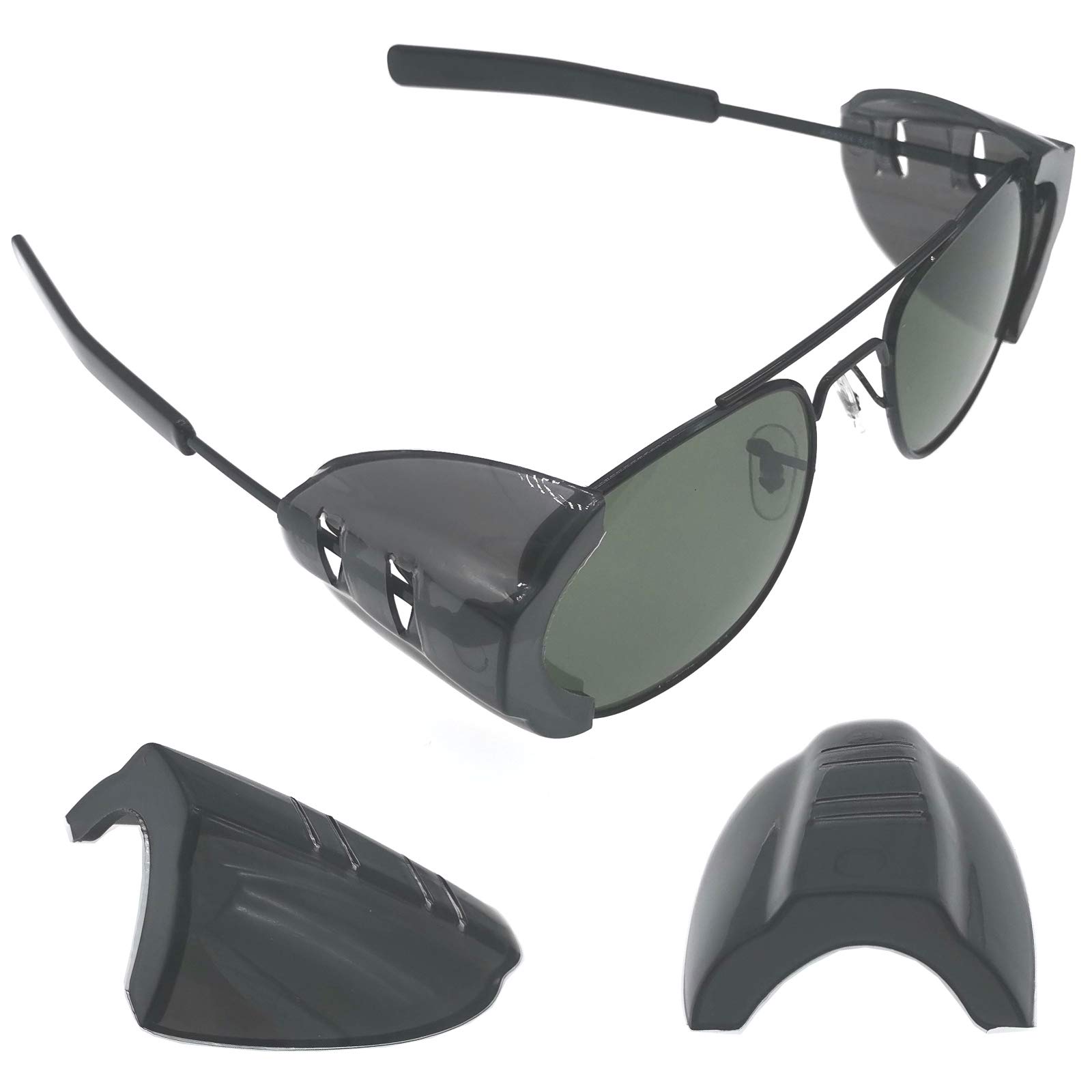 2 Pairs Glasses Side Shields Pink - Slip On Protective Shields For Small To Medium Eyeglasses