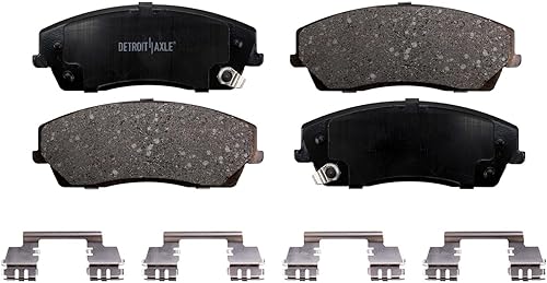Miniatura 9 de Detroit Axle - Kit de frenos delanteros para Chrysler 300 Dodge Challenger Charger Magnum de repuesto de frenos de disco y pastillas de freno de