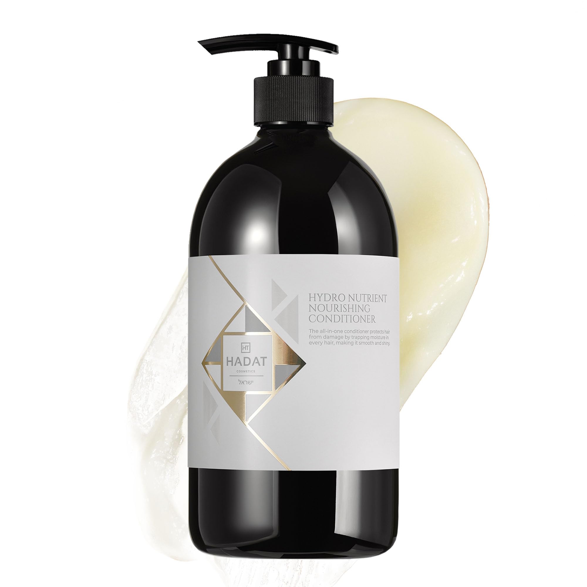 HADAT Hydro Nutrient Nourishing Conditioner – Professionelle Salonformel mit Biotin, Meeresmineralien– Geschmeidigkeit & Glanz für trockenes, strapaziertes oder krauses Haar (800 ml)