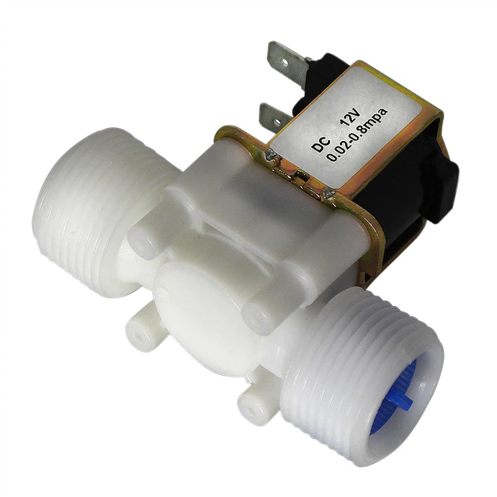 Elektrisches Magnetventil – 0,02 bis 0,8 MPa, N/C magnetischer Wasser- und Lufteinlass-Strömungsschalter, AC 110 V/220 V, DC 12 V/24 V, 3/4-Zoll-Anschluss(12V)