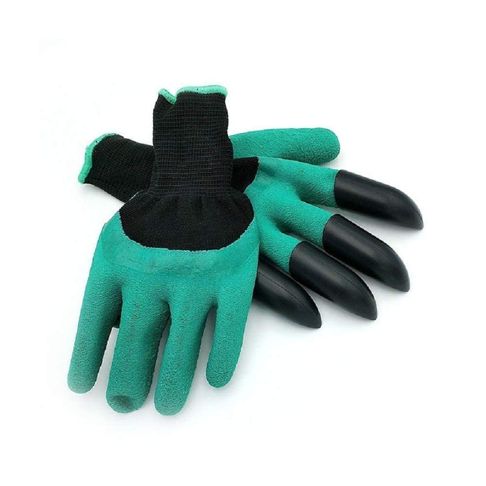 Garden Farming Gloves Washable with Right Hand Fingertips ABS Claws for Digging and Gardening Standard Size 1 Pair Gloves Puncture Resistant for Pruning Digging and Planting-image-40