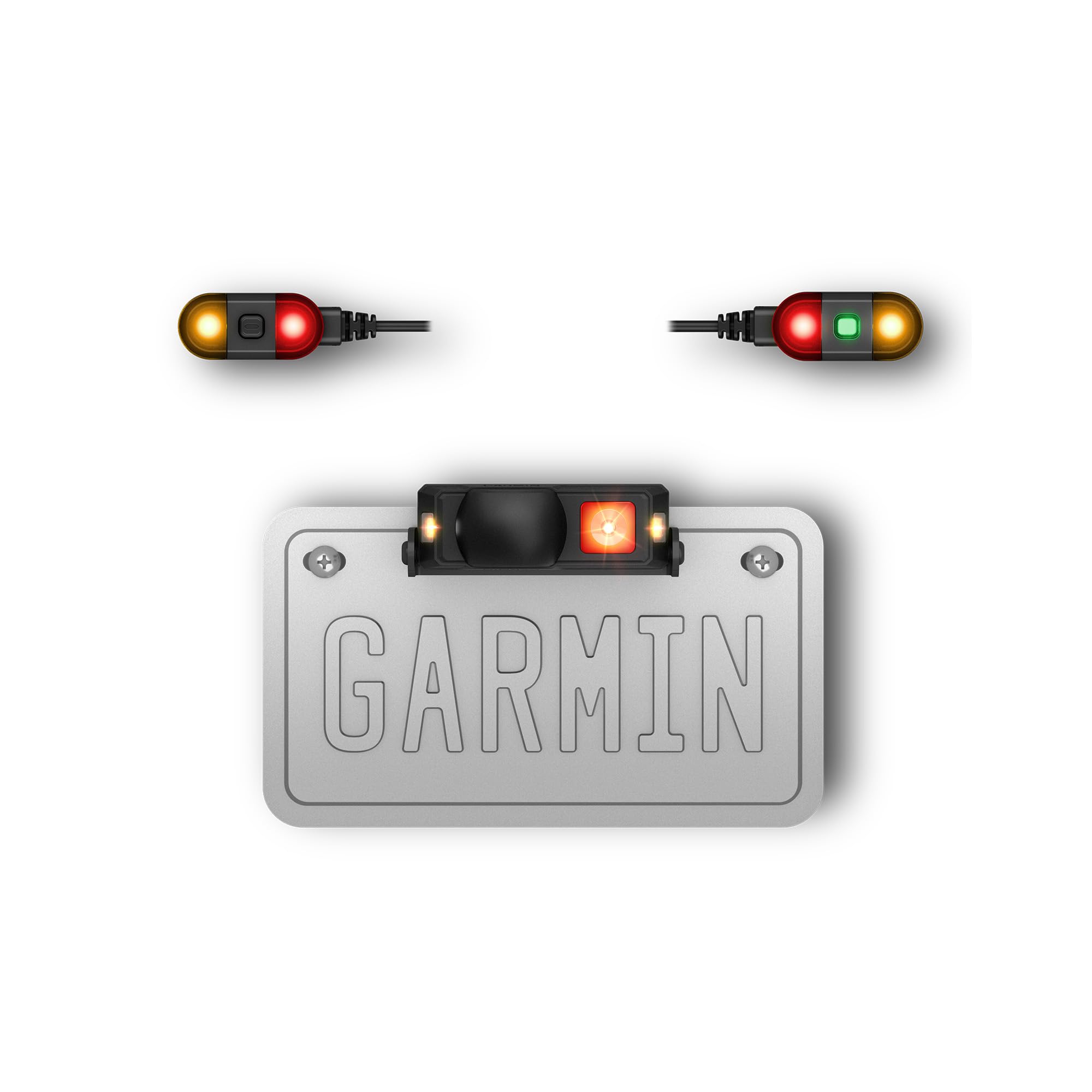 Garmin z?mo™ R1 Radar, Motorcycle Rearview and Blind Spot Radar with External Lights, Audio Alerts and Heads-up Indicator Lights
