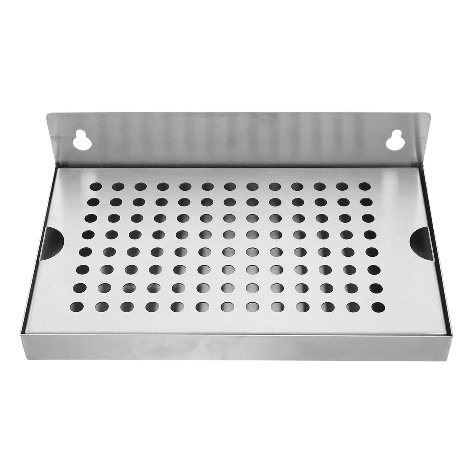 Operitacx Bandeja de Goteo para Cerveza - Bandeja de Goteo de Acero Inoxidable con Drenaje - Superficie Altamente Pulida - Torre de Grifo de Cerveza de Montaje en Pared, reemplazo para dispensador de