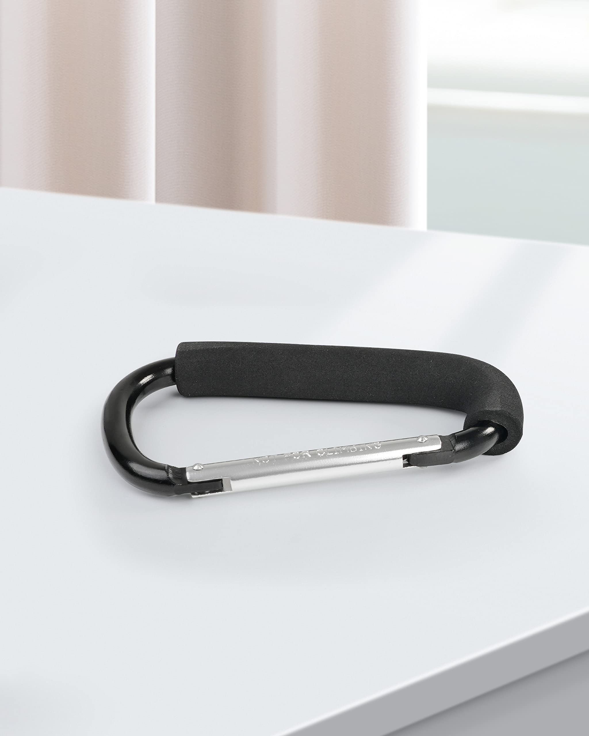 Kinderwagenhaken, 16 cm großer Kinderwagen-Clip, Kinderwagenhaken zum Aufhängen von Taschen und Einkaufen, Kinderwagen-Zubehör für Mama, großer Karabiner