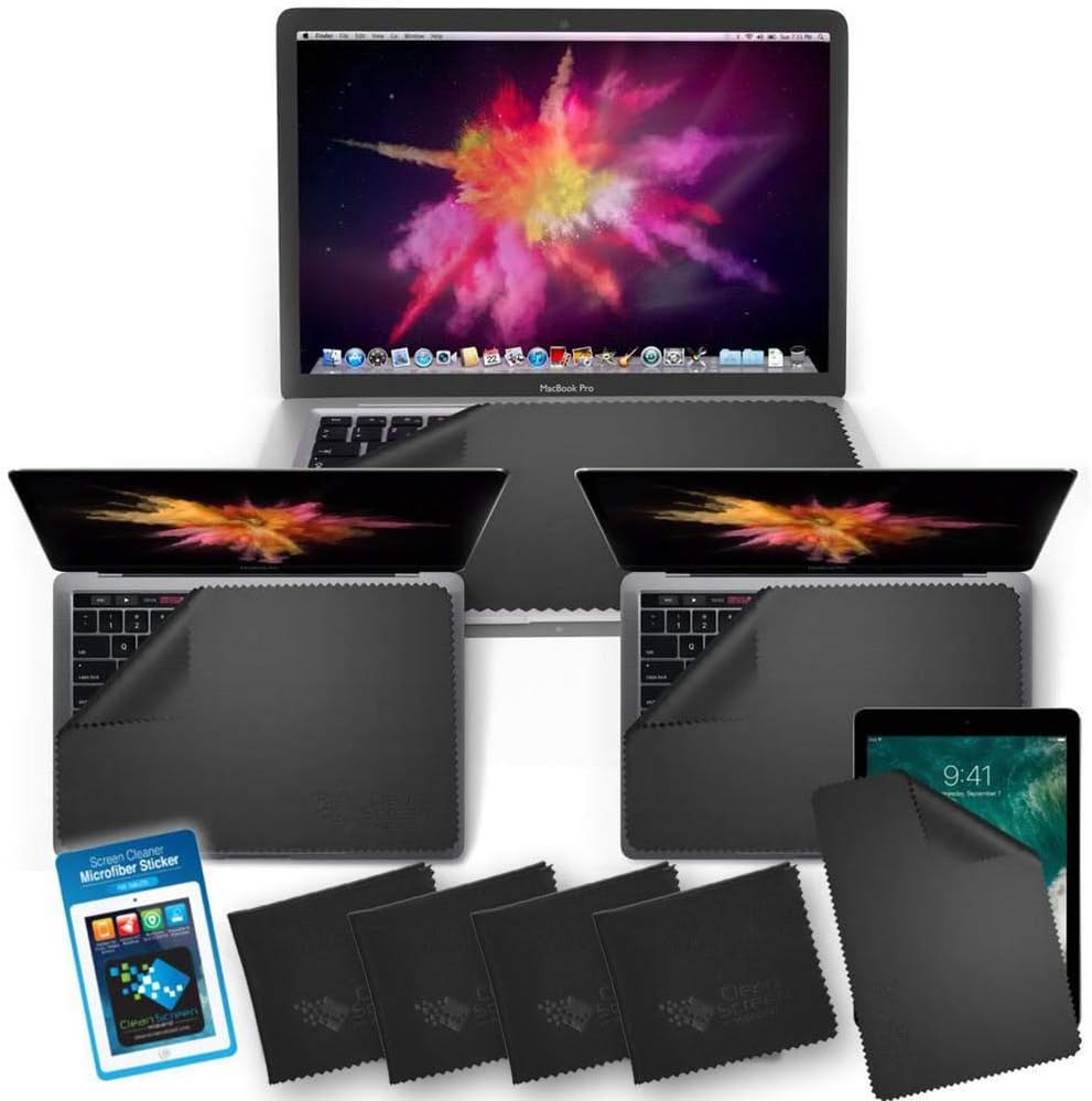 Clean Screen Wizard Microfiber Liner Cleaning Cloths 16”, 15”, 14”, 13”, Scre...