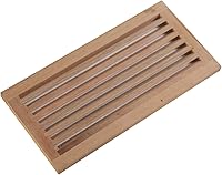 WELLAND 8x16 Inch Red Oak Unfinished Hardwood Cold Air Return Wall Vent Register - Solid Wood Grille