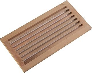 WELLAND 8x16 Inch Red Oak Unfinished Hardwood Cold Air Return Wall Vent Register - Solid Wood Grille