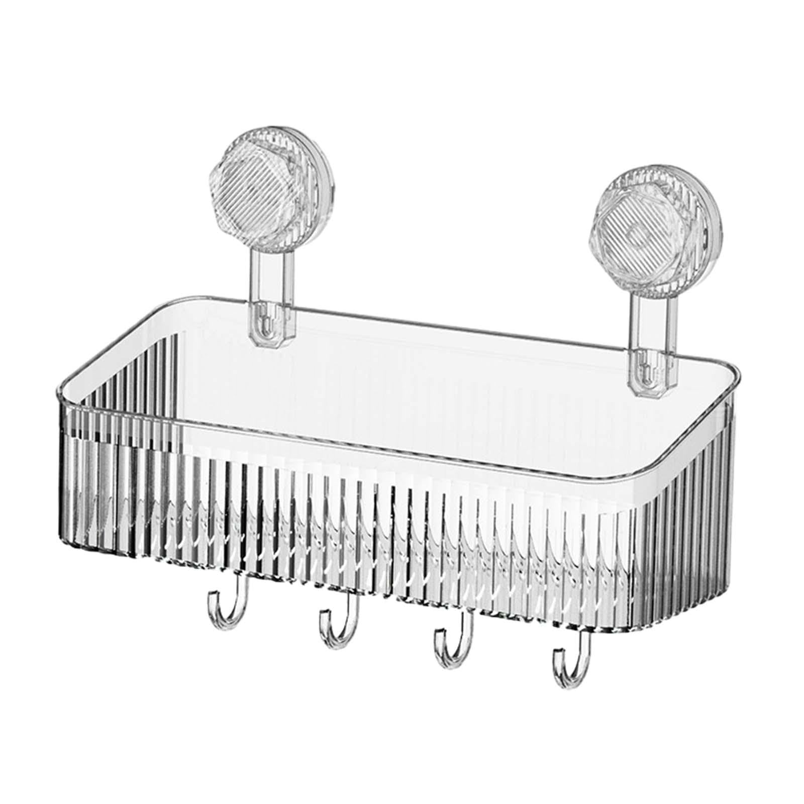 Versatile Shower Caddy with Strong Suction Power Suction Cup Shower Basket Simple Wall Mounted Shower Shelf Practical Shower