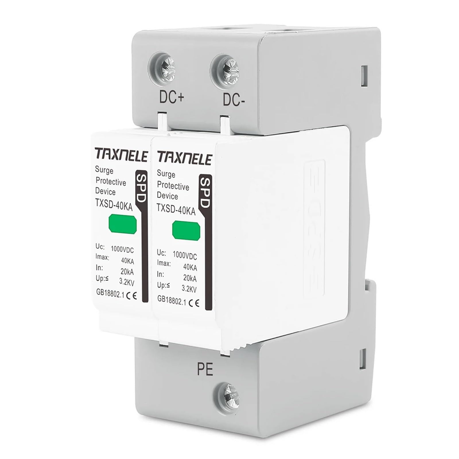 Urządzenie przeciwprzepięciowe DC SPD 600V 800V 1000V 2P 20KA 40KA 60KA Solar PV ochrona napięcia odgromnik(60KA,DC600V)