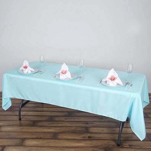 Vista 146 de Efavormart - Mantel rectangular, 60 x 102 pulgadas, resistente a las manchas y a las arrugas, lavable, mantel decorativo oblongo de tela de Amatista