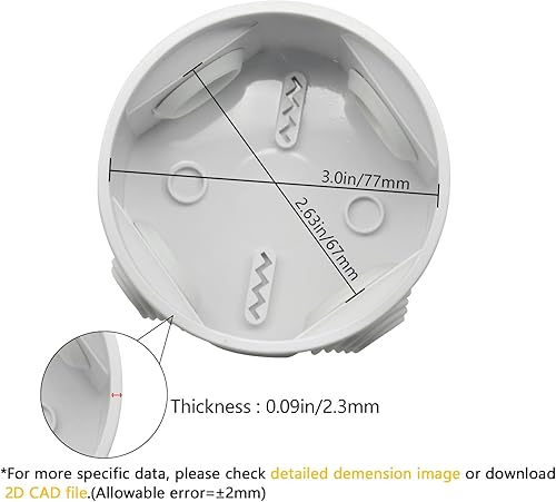 Miniatura 3 de LeMotech Caja de conexiones, plástico ABS IP55 impermeable y a prueba de polvo, caja eléctrica universal, caja de proyectos para exteriores e