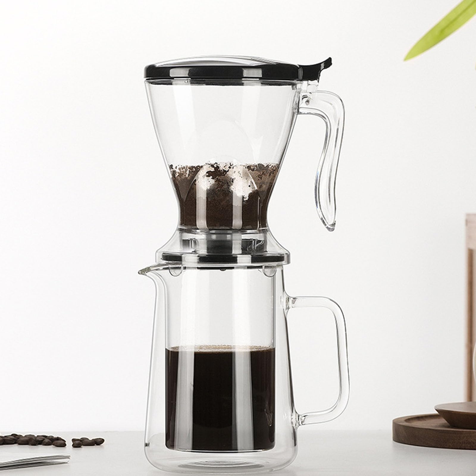 Systèmes de filtre à café en verre de grande capacité de 650 ml, filtre goutte à goutte et pots à partager, parfaits pour recevoir des invités à la maison et les amateurs de café
