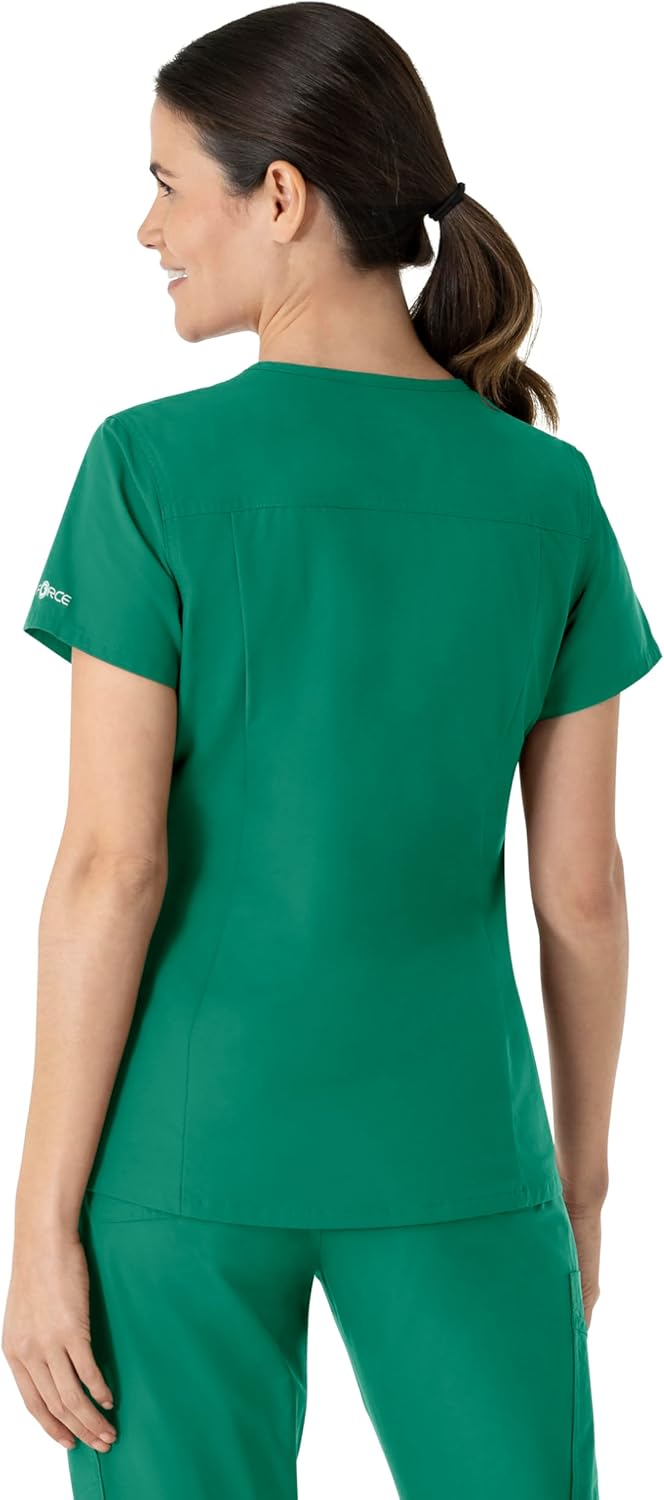 Carhartt Scrubs for Women, Force Essentials, V-Neck Tops with 5 Pockets - Image 3