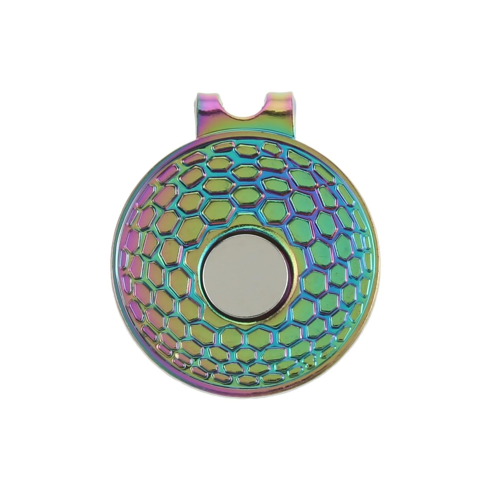 Golfballmarker-Hutclip Golfball-Marker, magnetisch, rund, Münze, Golfhut-Clip, Ballmarker-Clip, Golf-Putting-Green-Zubehör, 25 mm