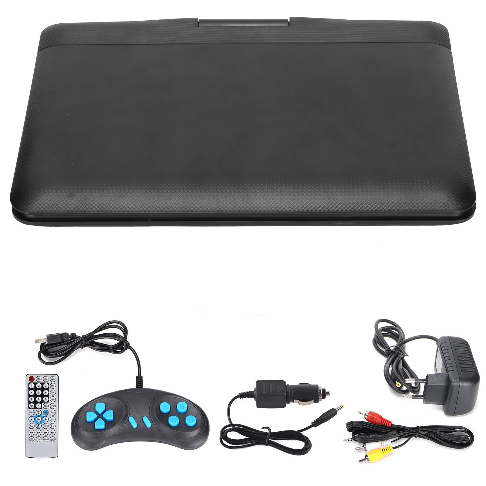 Reproductor DVD Portátil 8.5 Pulgadas Pantalla Grande Entrada/Salida USB/SD/AV Lector Tarjetas Integrado Compatible TV PAL/NTSC/SECAM