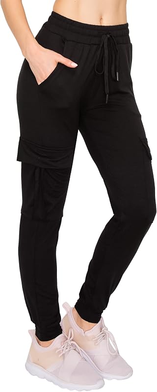ALWAYS Women's Cargo Jogger Pants - Soft Street Casual Sweatpants