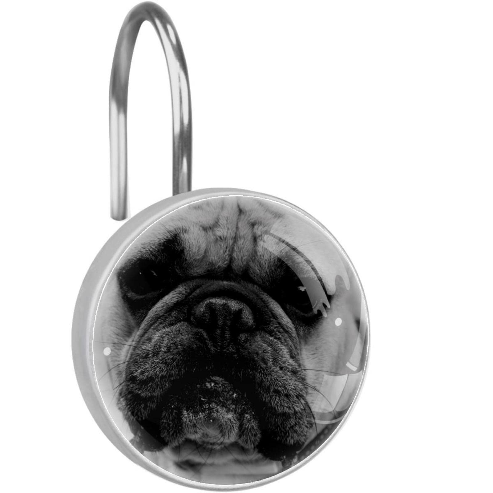 Crochets de rideau de douche bouledogue : la solution antirouille pour tringle