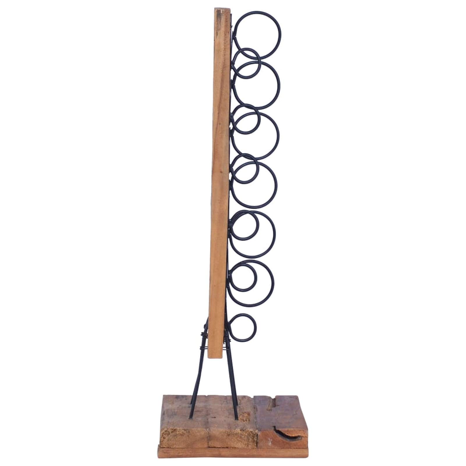 Cantinetta per 6 Bottiglie 35x35x100 cm in Legno di Teak,Mobili,Armadietti e portaoggetti,Rastrelliere vini-288809
