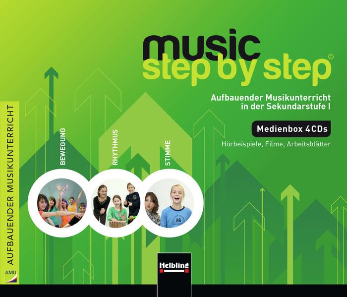 Music Step by Step 1. Medienbox (3 Audio-CDs und 1 CD+): Aufbauender Musikunterricht in der Sekundarstufe I (Music Step by Step: Aufbauender Musikunterricht)