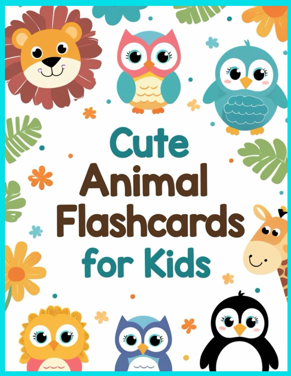 Cute Animal Flashcards: 40 Cute Animal Flashcards for Early Learning