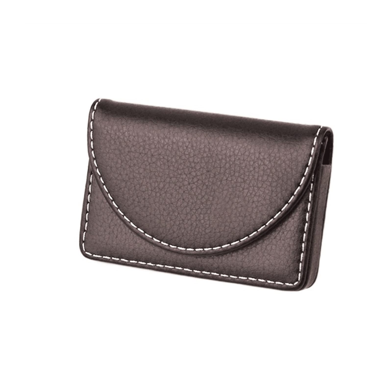Porte-Cartes Visite en Cuir Élégant TUSUOD Boîte Rigide Finition Premium Mode