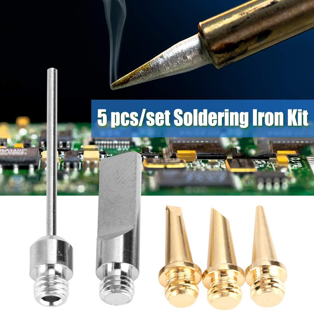 Walfront 5pcs Gas Soldering Iron Tips Electric Foam Cutter Solder Welding Tips Tool Accessories for Soldering Iron Welding Tools