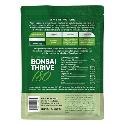 Fertilizante para Bonsai Ho Yoku 19-5-9 283 g miniatura 4