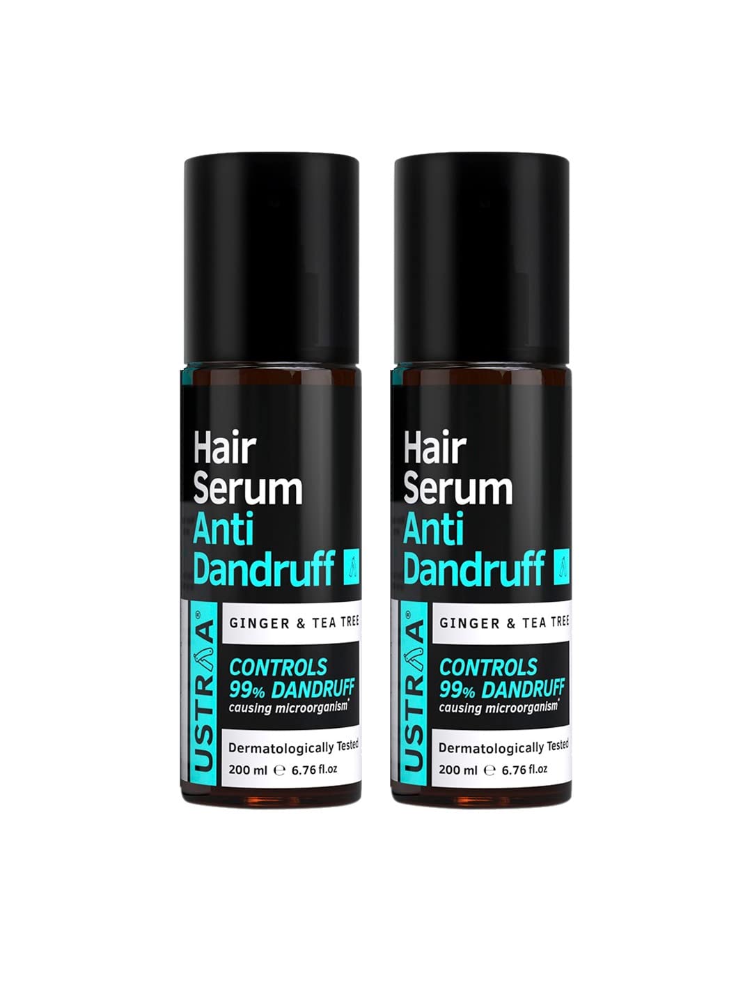USTRAA Anti Dandruff Hair Serum, Controls 99% Dandruff – 200 ml (Pack of 2)