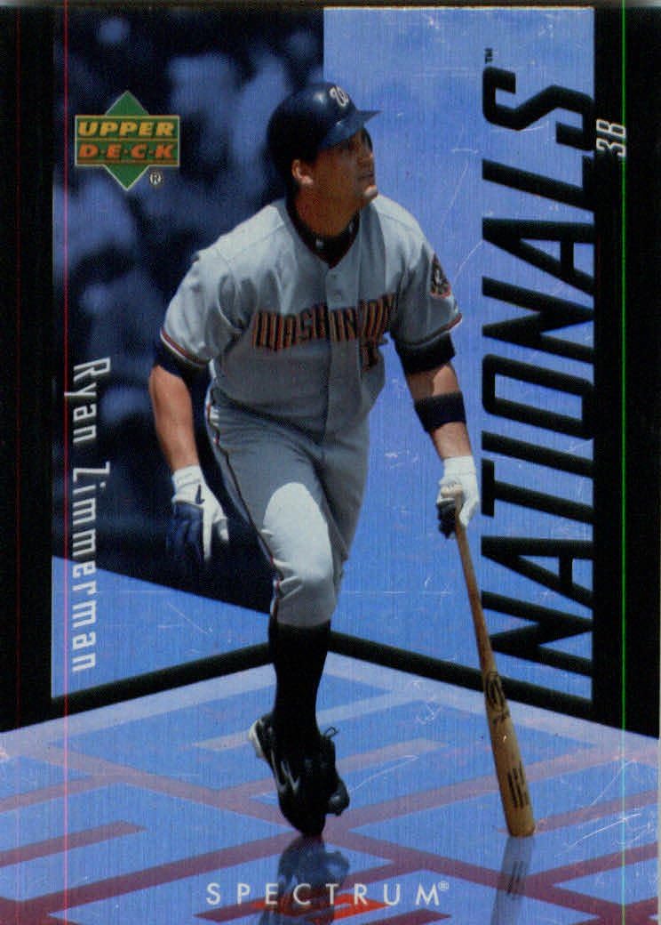 2007 Upper Deck Spectrum Baseball Card # 99 Ryan Zimmerman Washington ...
