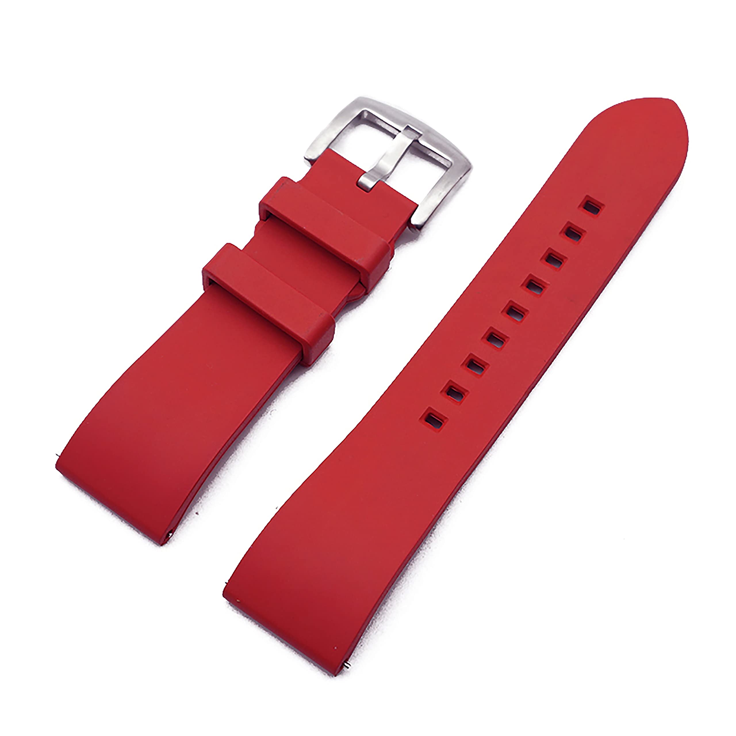 WAMD Quick Release FKM Rubber Watch Strap - Classic (Red, 21 mm) (B0CV9KTKPT) Amazon Price History, Amazon Price Tracker